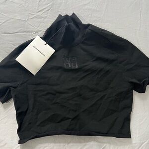 ALEXANDER WANG TURTLE NECK SHORT SLEEVE CROP TOP - BRAND NEW NEVER WORN WITH TAG